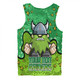 Canberra Raiders Custom Men Singlet - Team With Dot And Star Patterns For Tough Fan Men Singlet