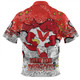 St. George Illawarra Dragons Custom Zip Polo Shirt - Team With Dot And Star Patterns For Tough Fan Zip Polo Shirt