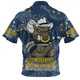 North Queensland Cowboys Custom Zip Polo Shirt - Team With Dot And Star Patterns For Tough Fan Zip Polo Shirt