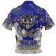 New Zealand Warriors Custom Zip Polo Shirt - Team With Dot And Star Patterns For Tough Fan Zip Polo Shirt