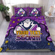 Melbourne Storm Custom Bedding Set - Team With Dot And Star Patterns For Tough Fan Bedding Set