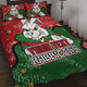 South Sydney Rabbitohs Quilt Bed Set - Team With Dot And Star Patterns For Tough Fan Quilt Bed Set