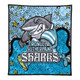 Cronulla-Sutherland Sharks Custom Quilt - Team With Dot And Star Patterns For Tough Fan Quilt