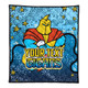 Gold Coast Titans Custom Quilt - Team With Dot And Star Patterns For Tough Fan Quilt