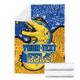 Parramatta Eels Custom Blanket - Team With Dot And Star Patterns For Tough Fan Blanket