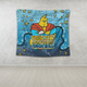 Gold Coast Titans Custom Tapestry - Team With Dot And Star Patterns For Tough Fan Tapestry