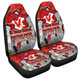 St. George Illawarra Dragons Custom Car Seat Cover - Team With Dot And Star Patterns For Tough Fan Car Seat Cover