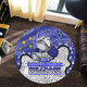 Canterbury-Bankstown Bulldogs Custom Round Rug - Team With Dot And Star Patterns For Tough Fan Round Rug