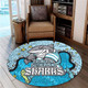 Cronulla-Sutherland Sharks Custom Round Rug - Team With Dot And Star Patterns For Tough Fan Round Rug