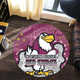 Manly Warringah Sea Eagles Round Rug - Team With Dot And Star Patterns For Tough Fan Round Rug