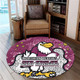 Manly Warringah Sea Eagles Round Rug - Team With Dot And Star Patterns For Tough Fan Round Rug