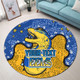 Parramatta Eels Custom Round Rug - Team With Dot And Star Patterns For Tough Fan Round Rug