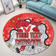 St. George Illawarra Dragons Custom Round Rug - Team With Dot And Star Patterns For Tough Fan Round Rug