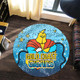 Gold Coast Titans Custom Round Rug - Team With Dot And Star Patterns For Tough Fan Round Rug