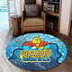 Gold Coast Titans Custom Round Rug - Team With Dot And Star Patterns For Tough Fan Round Rug