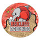 Redcliffe Dolphins Custom Round Rug - Team With Dot And Star Patterns For Tough Fan Round Rug