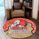 Redcliffe Dolphins Custom Round Rug - Team With Dot And Star Patterns For Tough Fan Round Rug