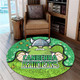 Canberra Raiders Custom Round Rug - Team With Dot And Star Patterns For Tough Fan Round Rug