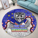 New Zealand Warriors Custom Round Rug - Team With Dot And Star Patterns For Tough Fan Round Rug