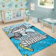 Cronulla-Sutherland Sharks Custom Area Rug - Team With Dot And Star Patterns For Tough Fan Area Rug