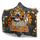 Wests Tigers Custom Hooded Blanket - Team With Dot And Star Patterns For Tough Fan Hooded Blanket