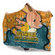 Australia Wallabies Custom Hooded Blanket - Team With Dot And Star Patterns For Tough Fan Hooded Blanket