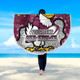 Manly Warringah Sea Eagles Beach Blanket - Team With Dot And Star Patterns For Tough Fan Beach Blanket