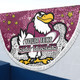 Manly Warringah Sea Eagles Beach Blanket - Team With Dot And Star Patterns For Tough Fan Beach Blanket
