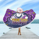 Melbourne Storm Custom Beach Blanket - Team With Dot And Star Patterns For Tough Fan Beach Blanket