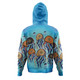 Australia Dot Painting Inspired Aboriginal Hoodie - Jellyfish Art In Aboriginal Dot Style Hoodie