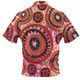 Australia Dot Painting Inspired Aboriginal Polo Shirt - Circle In The Aboriginal Dot Art Style Polo Shirt