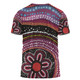 Australia Dot Painting Inspired Aboriginal T-shirt - Aboriginal Color Dot Inspired T-shirt