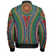 Australia Dot Painting Inspired Aboriginal Bomber Jacket - Dot Color In The Aboriginal Style Bomber Jacket