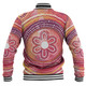 Australia Dot Painting Inspired Aboriginal Baseball Jacket - Aboriginal Style Dot Baseball Jacket