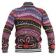 Australia Dot Painting Inspired Aboriginal Baseball Jacket - Aboriginal Color Dot Inspired Baseball Jacket