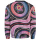 Australia Dot Painting Inspired Aboriginal Sweatshirt - Turtles With Dot In Aboriginal Sweatshirt