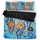 Australia Dot Painting Inspired Aboriginal Bedding Set - Jellyfish Art In Aboriginal Dot Style Bedding Set