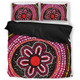 Australia Dot Painting Inspired Aboriginal Bedding Set - Aboriginal Color Dot Inspired Bedding Set