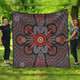 Australia Dot Painting Inspired Aboriginal Quilt - Aboriginal Dot Indigenous Art Inspired Quilt