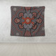 Australia Dot Painting Inspired Aboriginal Tapestry - Aboriginal Dot Indigenous Art Inspired Tapestry