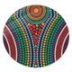 Australia Dot Painting Inspired Aboriginal Round Rug - Dot Color In The Aboriginal Style Round Rug