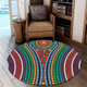 Australia Dot Painting Inspired Aboriginal Round Rug - Dot Color In The Aboriginal Style Round Rug