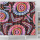 Australia Dot Painting Inspired Aboriginal Shower Curtain - Boomerang From Aboriginal Art Shower Curtain