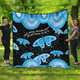 Australia Animals Aboriginal Quilt - Your Wings Already Exist Aboriginal Blue Butterflies Art Inspired Quilt