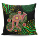 Australia Animals Aboriginal Pillow Cases - Aboriginal Plant With Kangaroo Colorful Art Pillow Cases