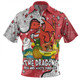 St. George Illawarra Dragons Custom Zip Polo Shirt - Australian Big Things Zip Polo Shirt