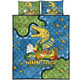 Parramatta Eels Custom Quilt Bed Set - Australian Big Things Quilt Bed Set