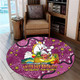 Brisbane Broncos Custom Round Rug - Australian Big Things Round Rug