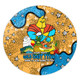 Gold Coast Titans Custom Round Rug - Australian Big Things Round Rug