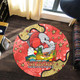 Redcliffe Dolphins Custom Round Rug - Australian Big Things Round Rug